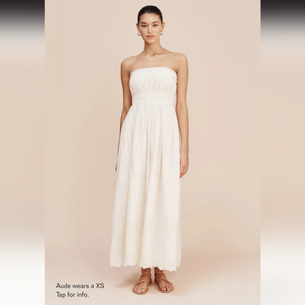 Posse Mylah Strapless Dress - Cream